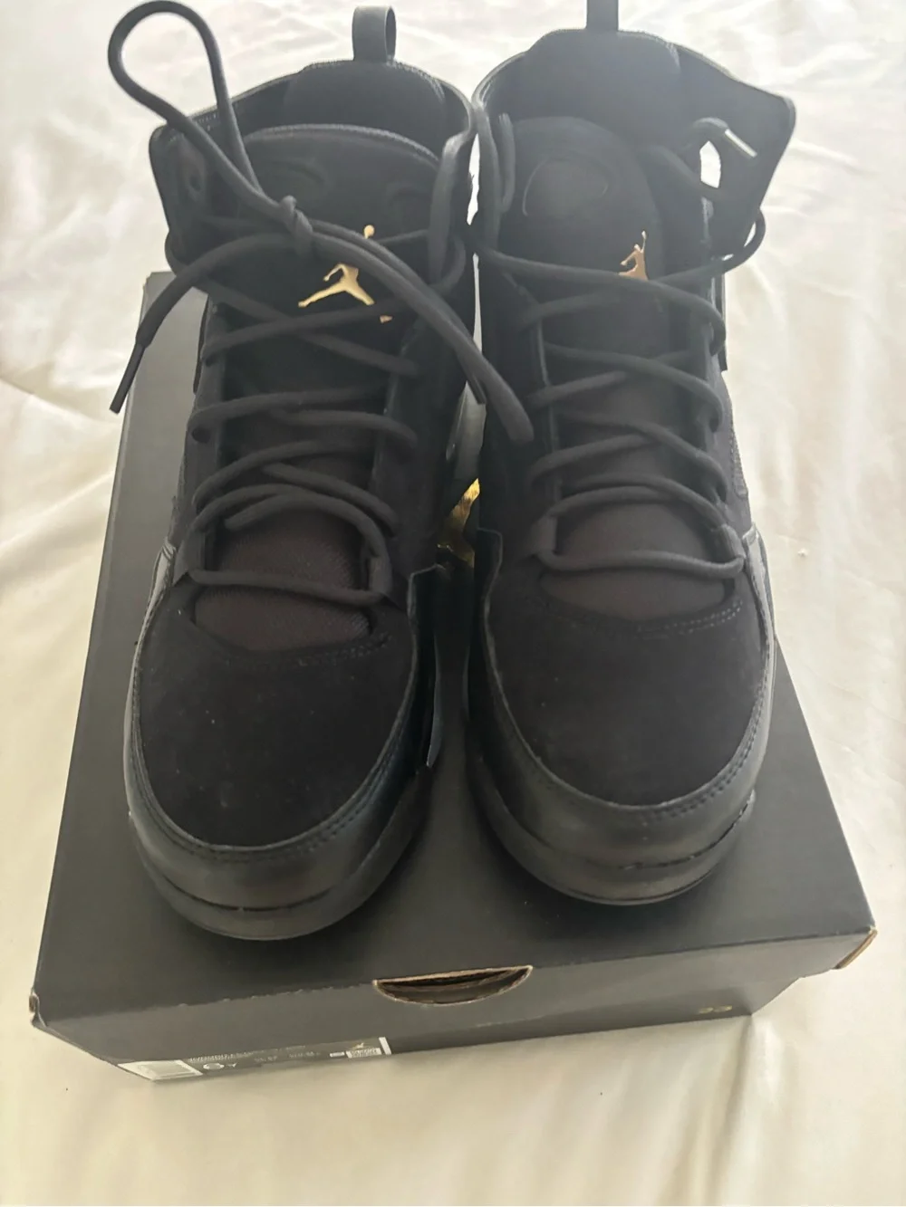 Jordan Men’s Black High-Top Basketball Shoes flight  club 91